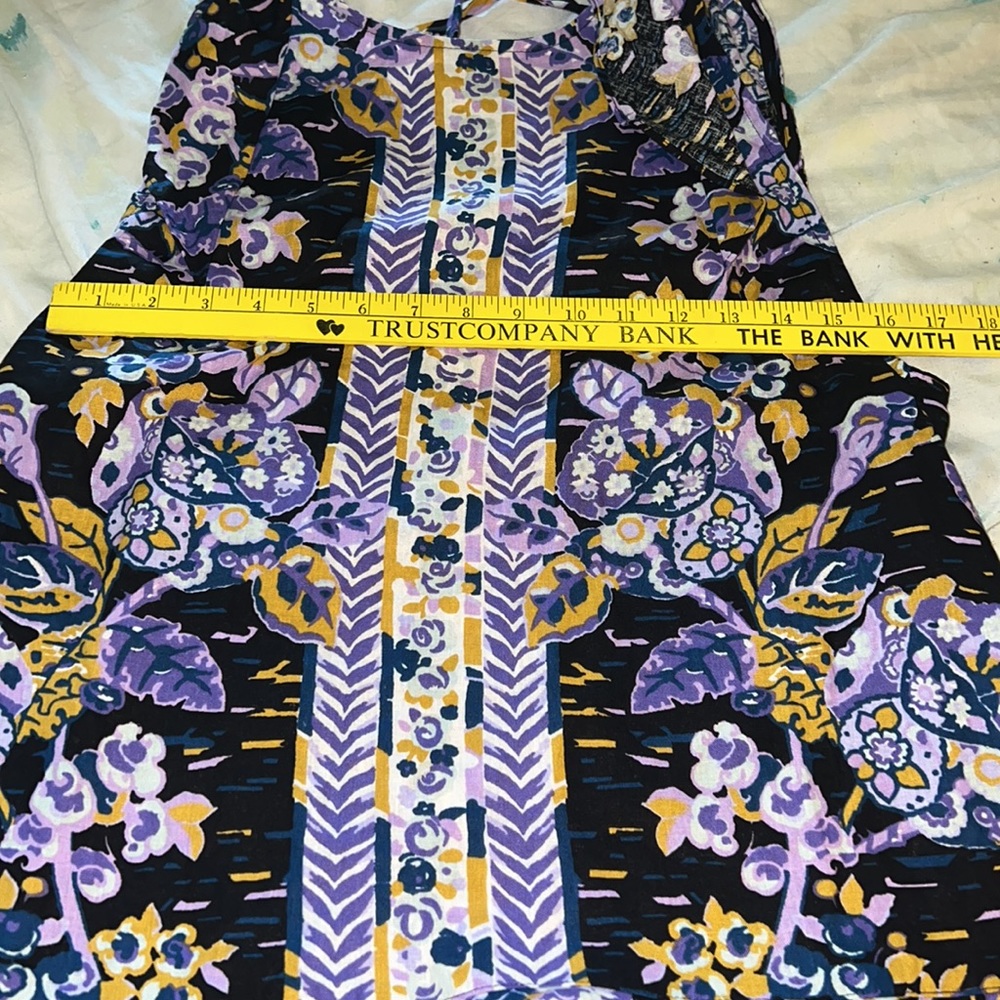 Free People Summer in Tulum Medium blue floral top - Picture 9 of 15